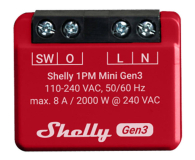 Inteligentny sterownik Shelly Inteligentny sterownik 1PM Mini Gen3